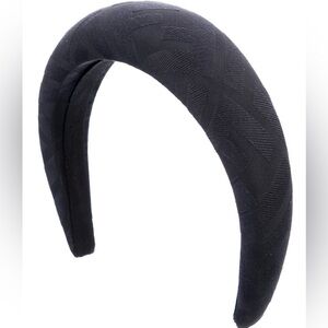 Fendi Textured Black Headband